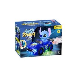 Voiture jouet « Lilo et Stitch » avec effets spéciaux : lumières, sons, mouvements et fumée