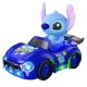Voiture jouet « Lilo et Stitch » avec effets spéciaux : lumières, sons, mouvements et fumée