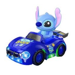Voiture jouet « Lilo et Stitch » avec effets spéciaux : lumières, sons, mouvements et fumée