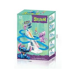 Circuit de course Stitch grimpant les escaliers