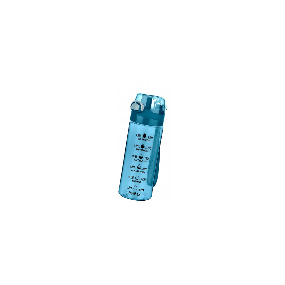 Bouteille d'eau 500 ml, couleurs variées, qualité, avec gobelet doseur.