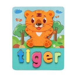 Puzzle En Bois En Zigzag Tigre