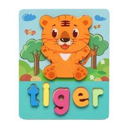 Puzzle En Bois En Zigzag Tigre