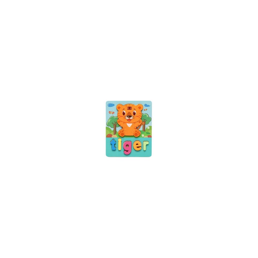 Puzzle En Bois En Zigzag Tigre