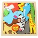 Puzzle 3D en bois Animaux & Fruits & Dinosaures & Animaux marins Puzzle en bois pour les jeunes enfants Fruits Légumes Traff
