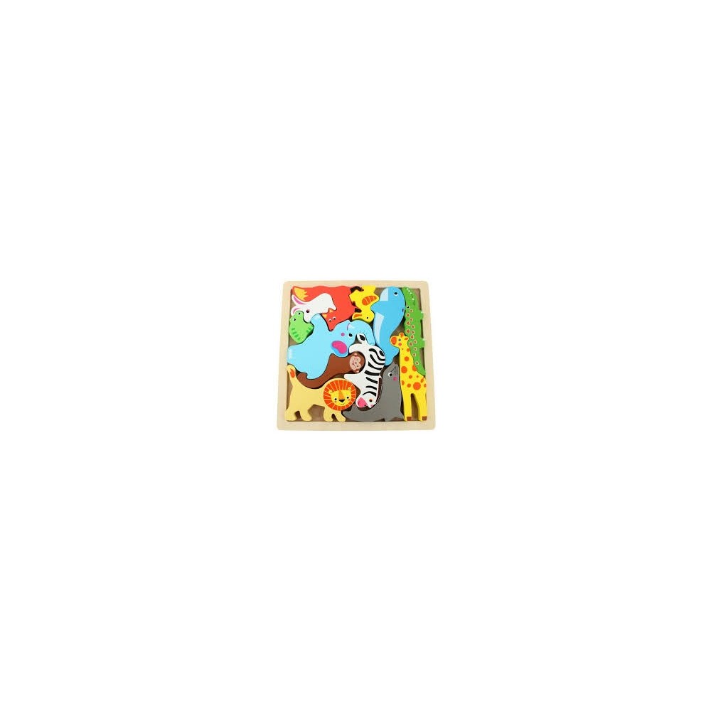 Puzzle 3D en bois Animaux & Fruits & Dinosaures & Animaux marins Puzzle en bois pour les jeunes enfants Fruits Légumes Traff