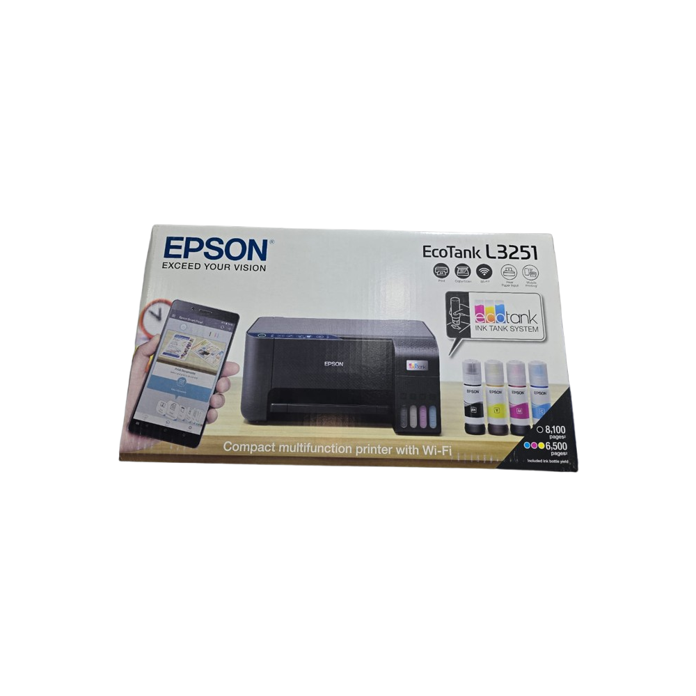 IMPRIMANTE EPSON ECOTANK L3251 À RÉSERVOIR INTÉGRÉ 3EN1 WIFI COULEUR