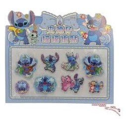 Autocollants Lilo & Stitch à l'eau et aux paillettes