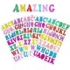 Sticker Alphabet A-Z Gillter
