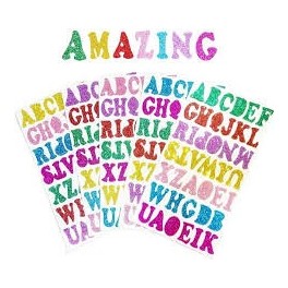 Sticker Alphabet A-Z Gillter
