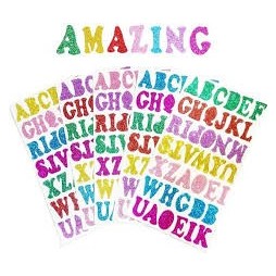 Sticker Alphabet A-Z Gillter
