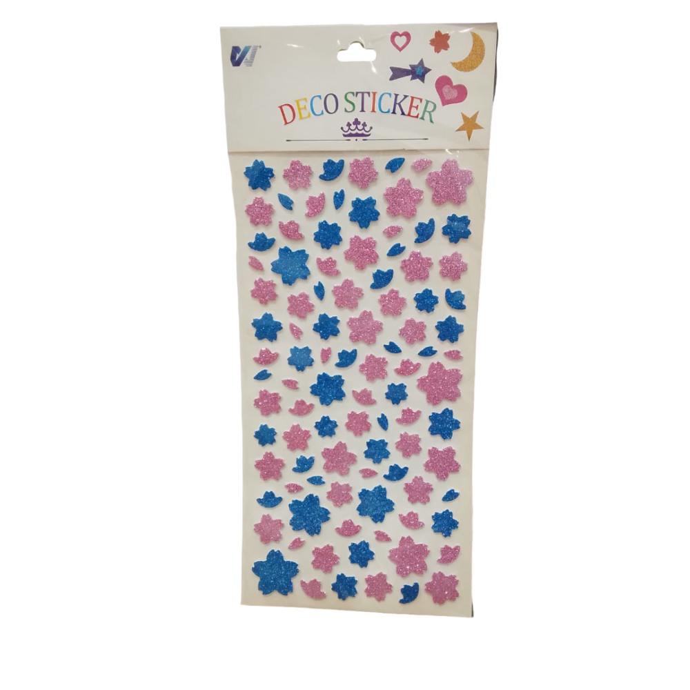 Autocollants à paillettes en étoile