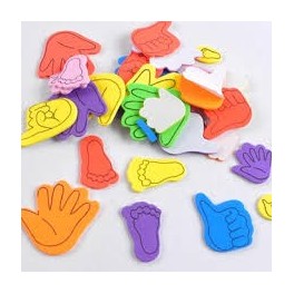 AUTOCOLLANTS BABY STAR MOTIFS ASSORTIS Mains et pieds