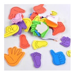 AUTOCOLLANTS BABY STAR MOTIFS ASSORTIS Mains et pieds