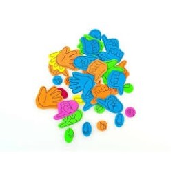 AUTOCOLLANTS BABY STAR MOTIFS ASSORTIS Mains et pieds