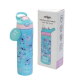 Bouteille isotherme Stitch en acier inoxydable à clapet, 520 ml