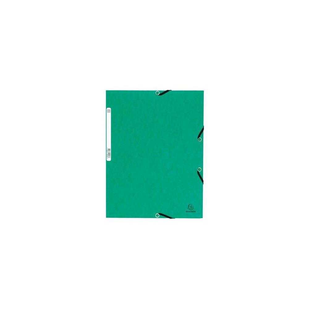 CHEMISE A 3 RABATS EXACOMPTA CARTONNEE - VERT