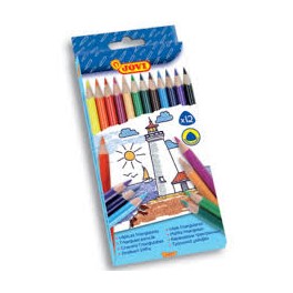 CRAYONS DE COULEUR JOVI 12/18 TRIANGULAIRE