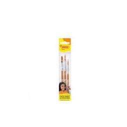 Pinceaux pour maquillage du visage - Jovi - Lot de 3