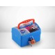 Tirelire enfant Max Plast avec cadenas bleue