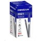 Stylo bille Pensan, triangulaire, lot de 50, pointe de 1 mm, bleu