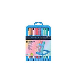BOX 8 STYLO SLIDER EDGE PASTEL SCHNEIDER