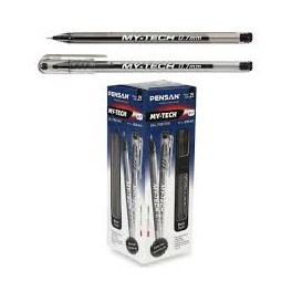 Stylo bille Pensan My Tech 0,7 mm noir, lot de 25