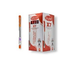 PAQUET DE 50 STYLOS A BILLE KRISH X7 ROSE