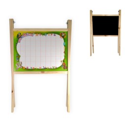 TABLEAU EN BOIS DOUBLE FACE AVEC LETTRES ALPHABET GM