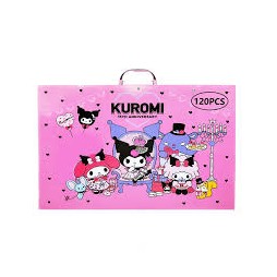 Mallette Coloriage Kuromi Kawaii, 120 Pcs