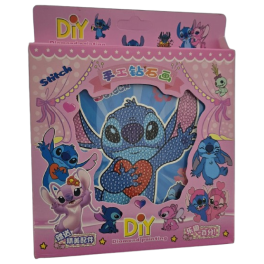 ŒUVRE D'ART KAWAII EN DIAMANT AVEC CADRE 15X15