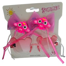 Ensemble d'accessoires ECIF pour filles - Lunettes de soleil + Pinces à cheveux