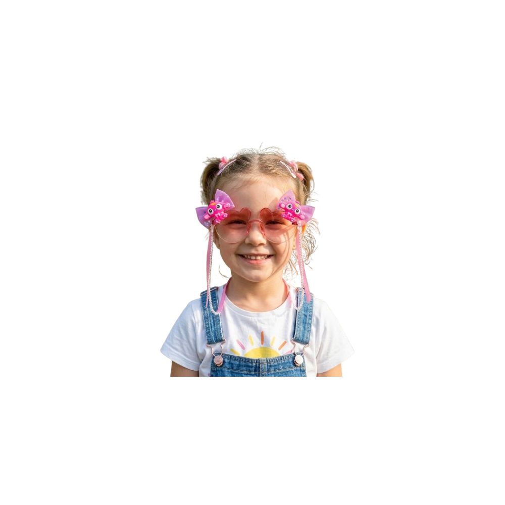 Ensemble d'accessoires ECIF pour filles - Lunettes de soleil + Pinces à cheveux