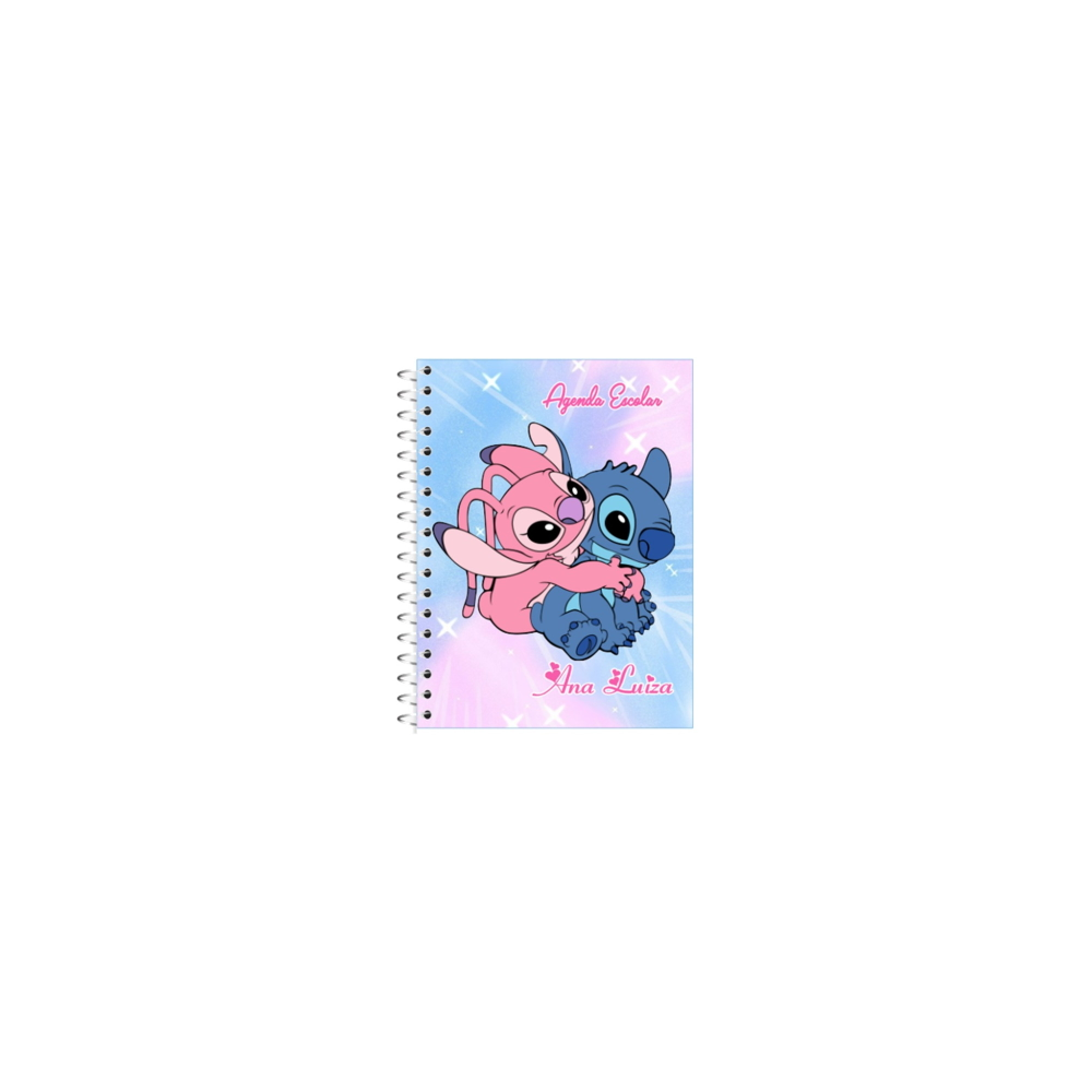 Carnet  à motif Stitch et Angel de Disney