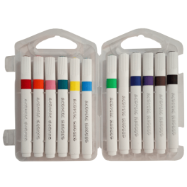 MARQUEUR TRIANGULAIRE ACRYLIQUE 12 COULEURS