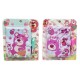 Bloc-notes en PVC avec bouton et stylo porte-clés, 8*10 cm, "Ours", 45 feuilles (E-001-BE)