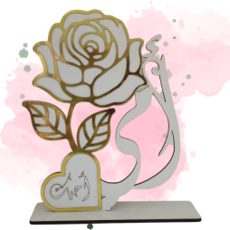Trophée Fête des Mères en gravure laser