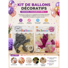 Ensemble de 10 ballons  5 ballons à paillettes