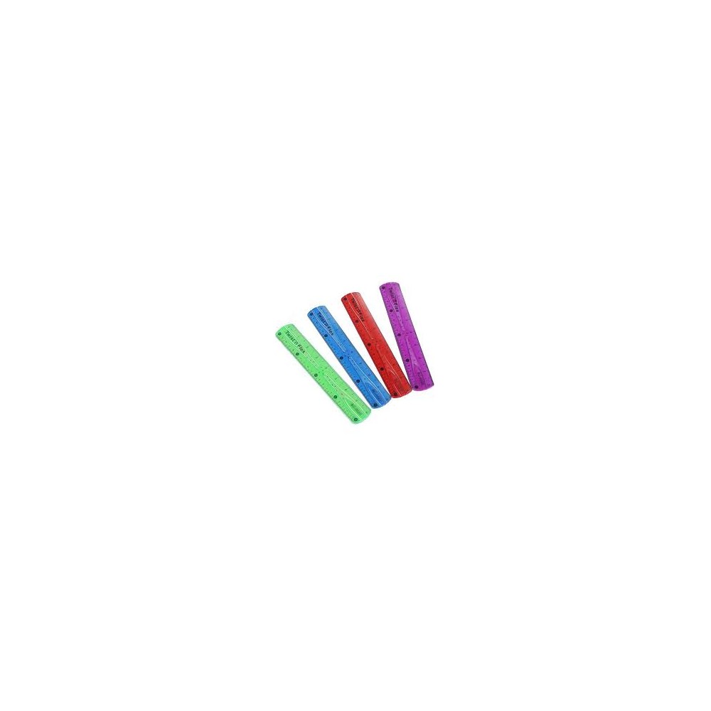 Règle flexible, 20 cm, couleurs variées