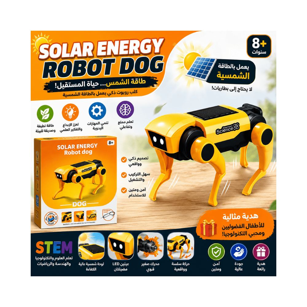 Kit de robot mécanique solaire éducatif 2 en 1