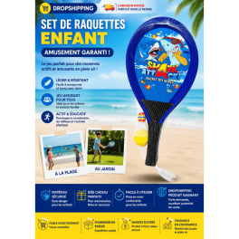 raquettes enfants  de plage
