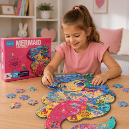 Puzzle éducatif en forme de sirène