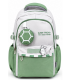 Sac à dos scolaire vert et blanc