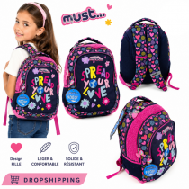 Sac à dos scolaire Must pour fille