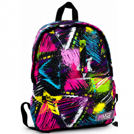 Sac à dos scolaire MUST Team au design graffiti moderne et multicolore