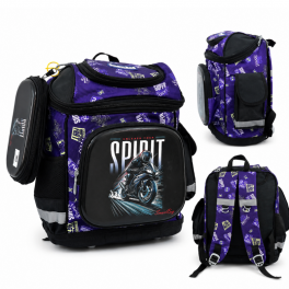 Cartable scolaire avec trousse pour garçon au design sportif et moderne smart bag