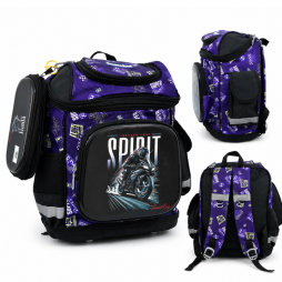 Cartable scolaire avec trousse pour garçon au design sportif et moderne smart bag