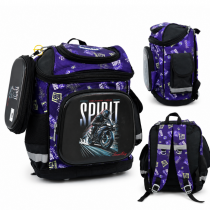 Cartable scolaire avec trousse pour garçon au design sportif et moderne smart bag
