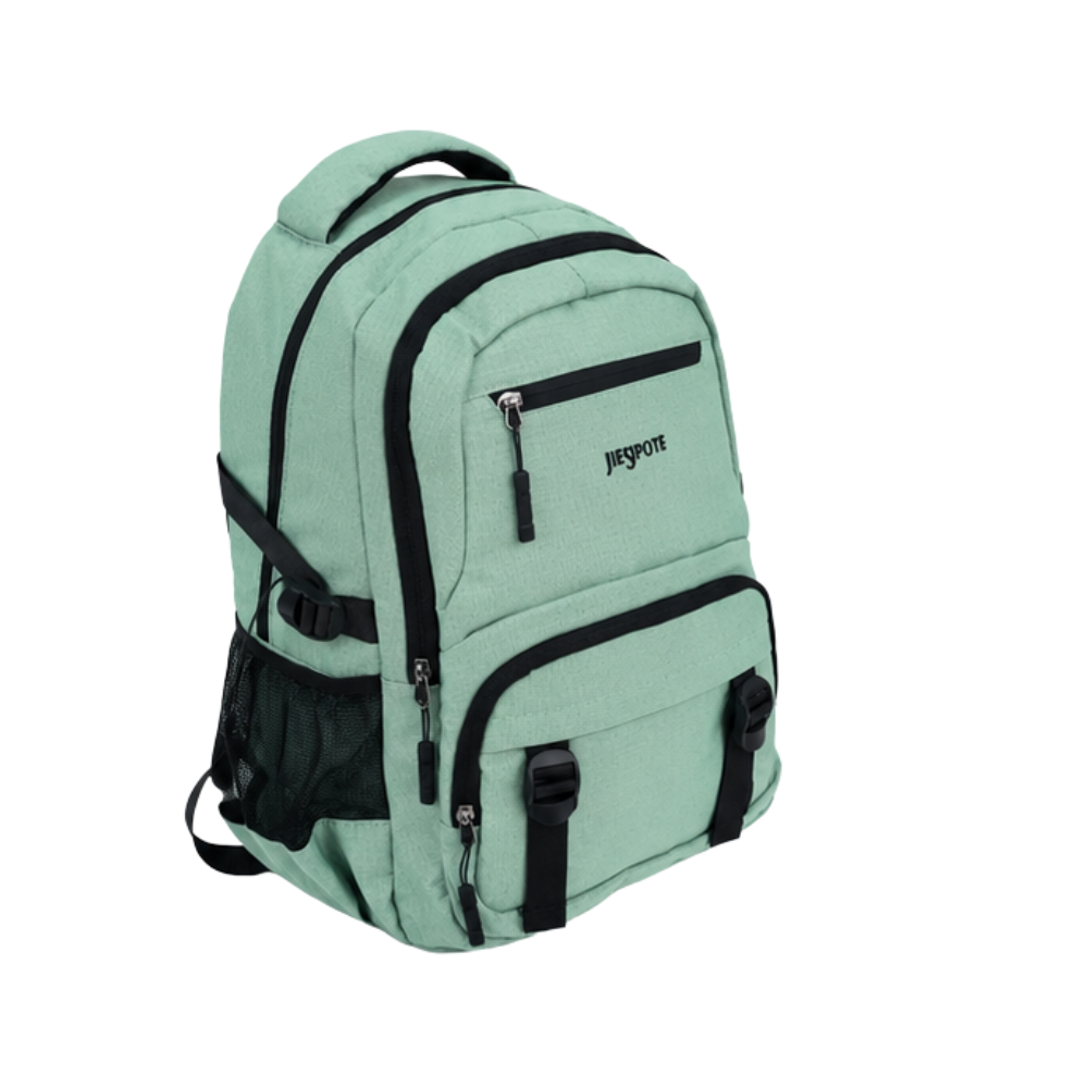 Sac à dos scolaire JIESPOTE de couleur vert menthe