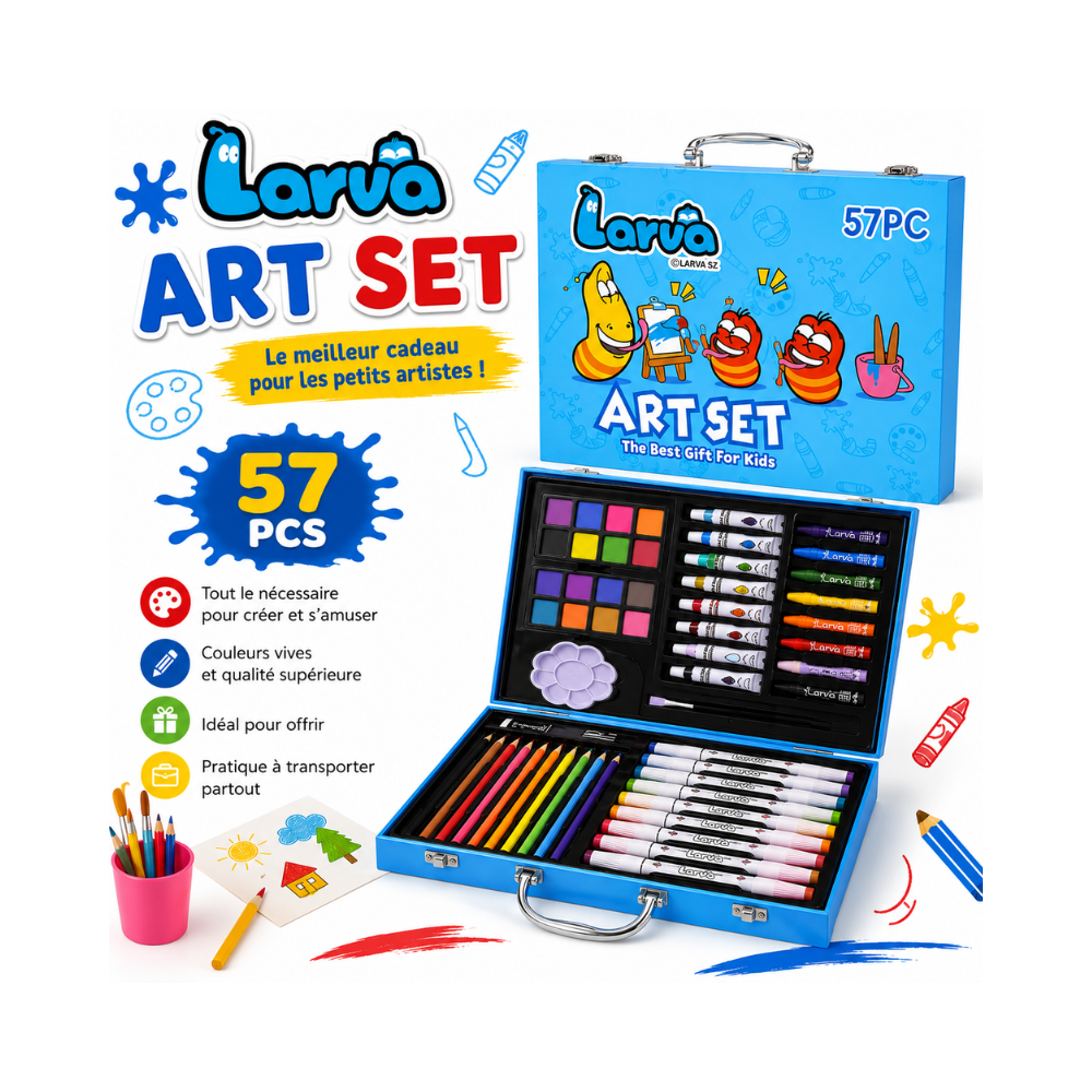 Coffret artistique Larva 57 pièces